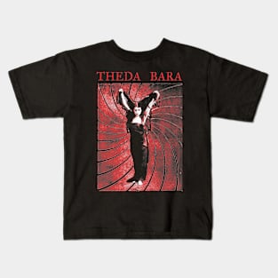 THEDA BARA - Sin - Red - Silent and Pre-Code Horror T-Shirt Kids T-Shirt